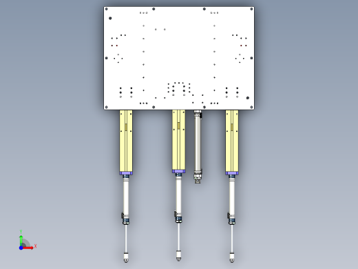 钣金支架压紧工装设计前视缩略图
