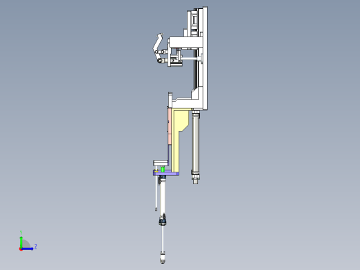 钣金支架压紧工装设计左视缩略图