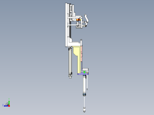 钣金支架压紧工装设计右视缩略图