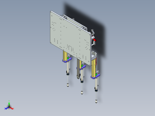 钣金支架压紧工装设计正等轴测缩略图