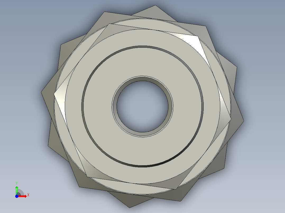 A3双氧水系统_螺纹三通前视图