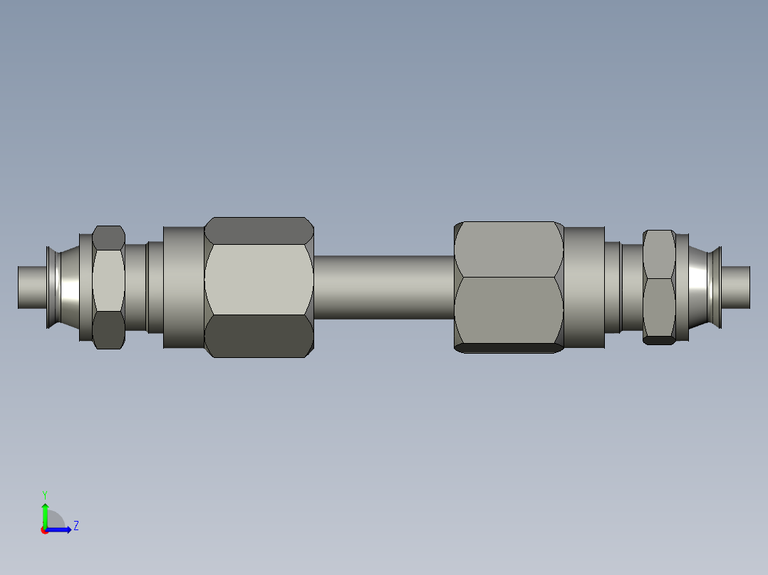 A3双氧水系统_螺纹三通左视图