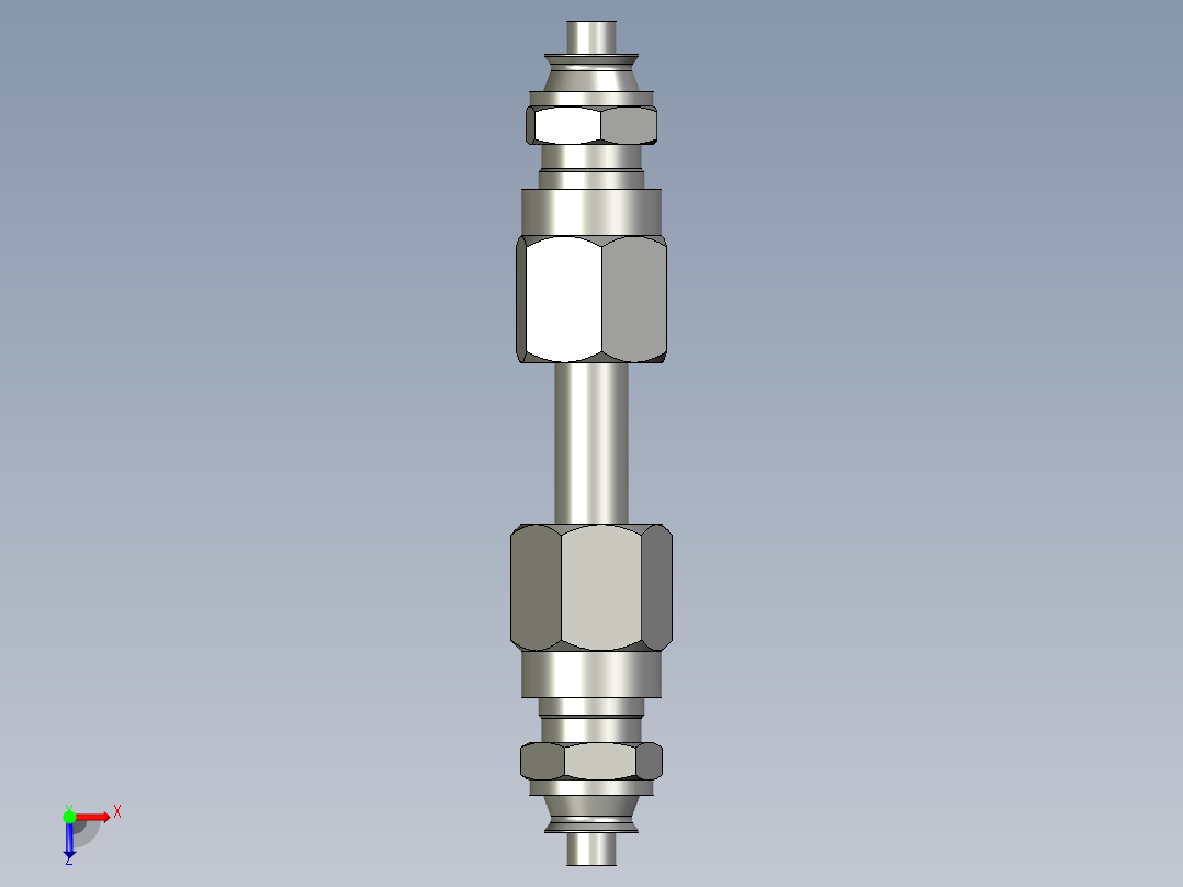A3双氧水系统_螺纹三通俯视图