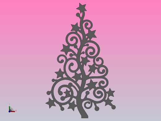 圣诞树造型前视缩略图