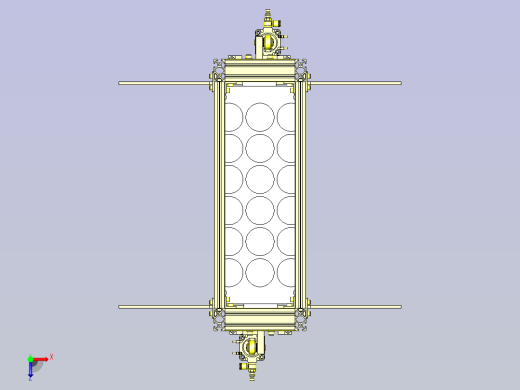 工件分段机构3D图纸俯视缩略图