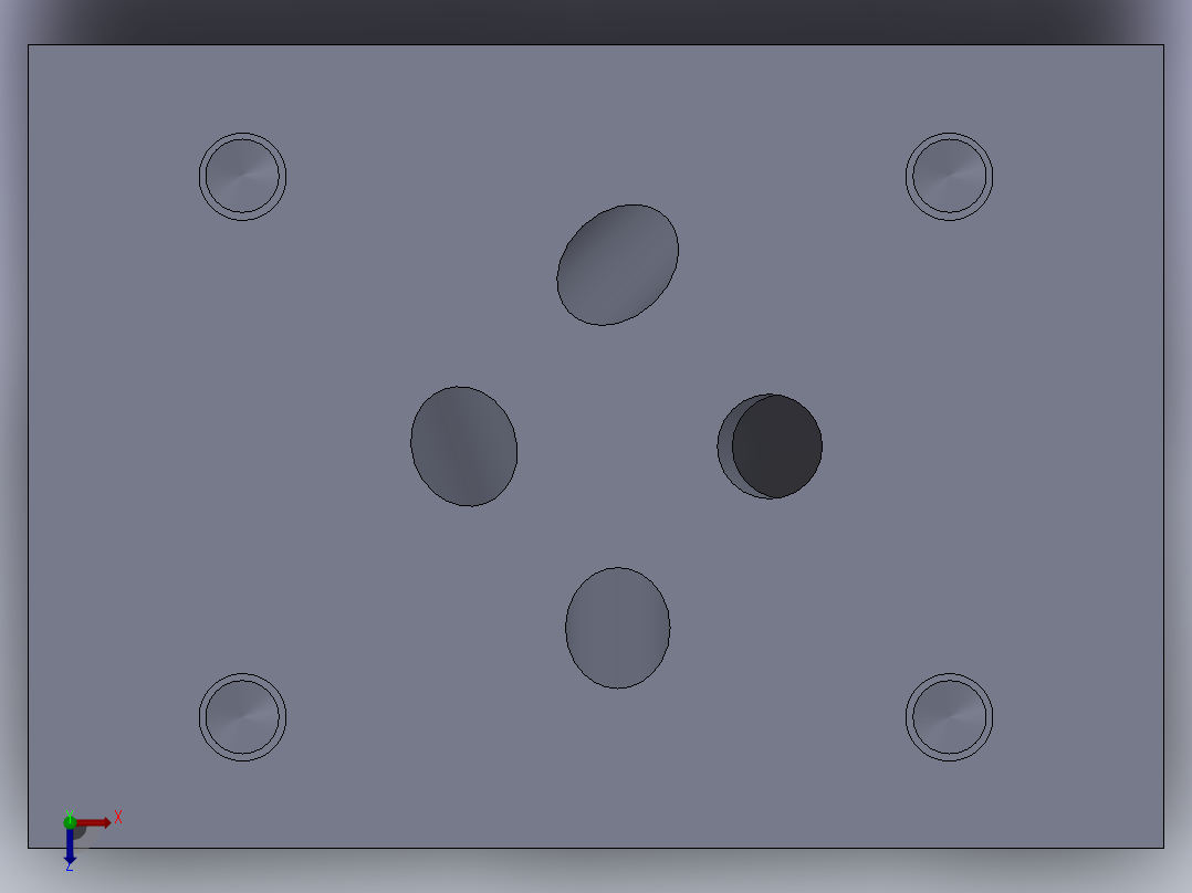 带图纸的特殊块俯视图