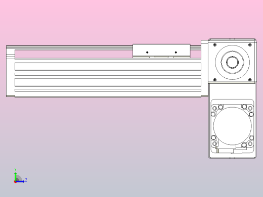 皮带直线轴半封闭可选导轨TPA-HNB-65S-90-L100-RP-C-P20-N3左视缩略图
