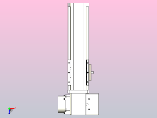 皮带直线轴半封闭可选导轨TPA-HNB-65S-90-L100-RP-C-P20-N3俯视缩略图