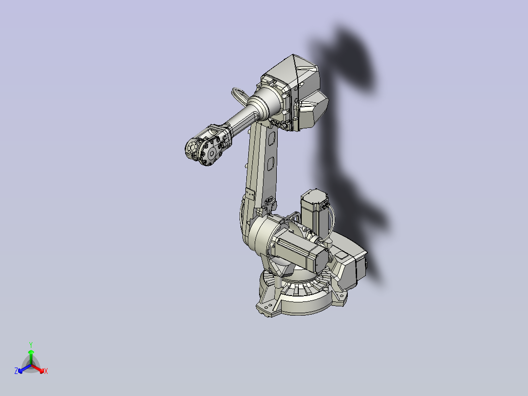 IRB 2600 12-1,85三维模型图纸主视图