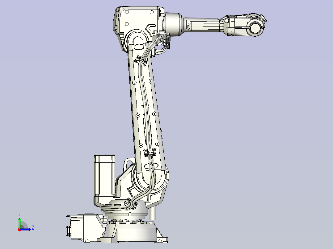 IRB 2600 12-1,85三维模型图纸左视图