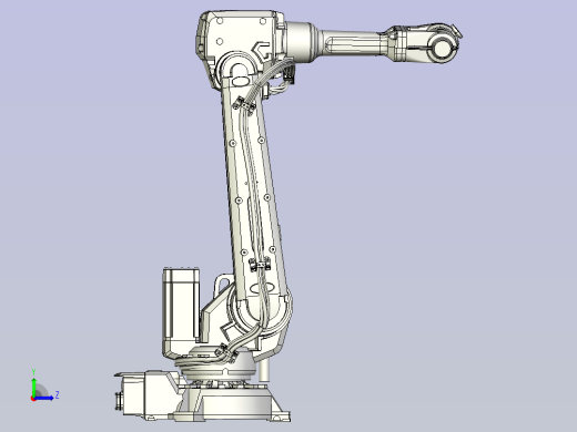 IRB 2600 12-1,85三维模型图纸左视缩略图