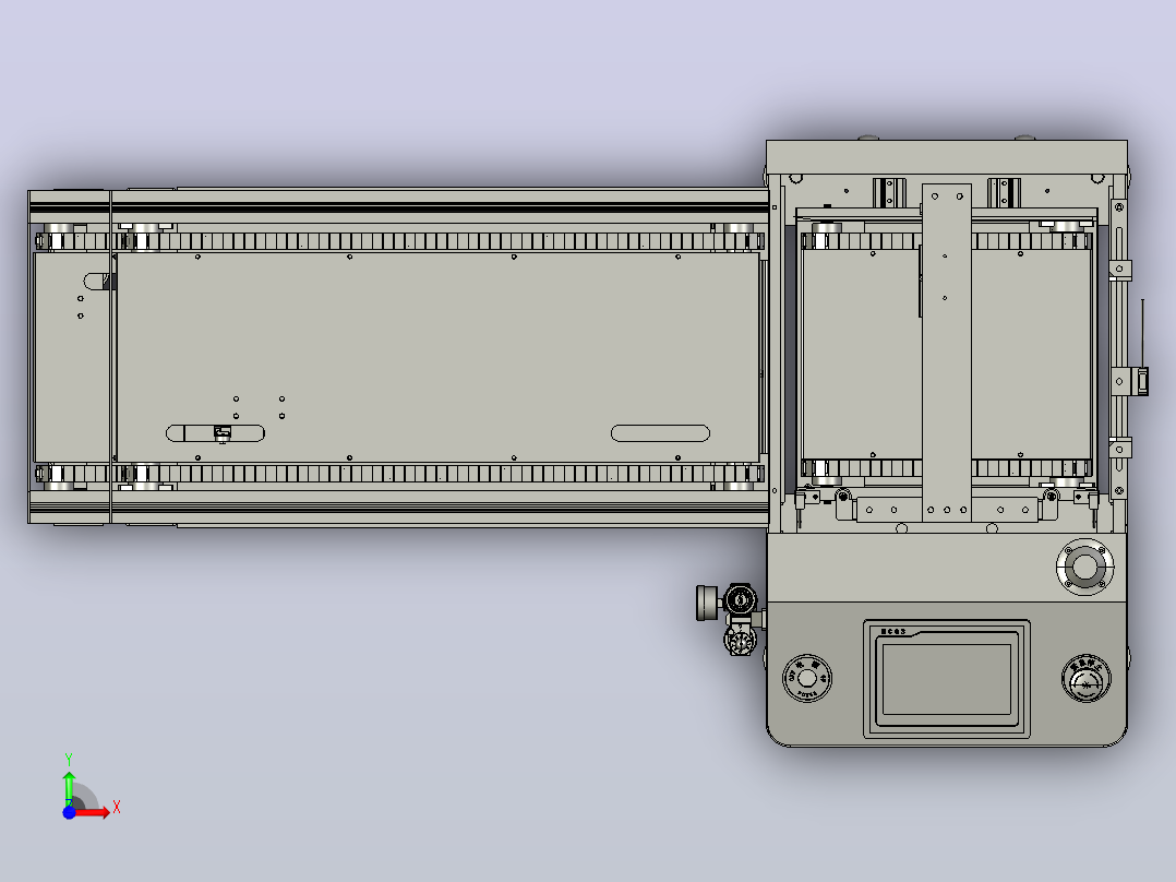 PCB板全自动上板机总成前视图