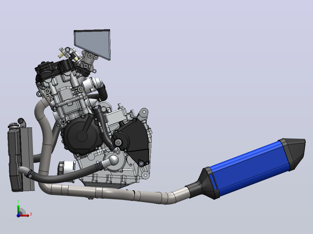 2005-gsxr-600底盘模型前视图