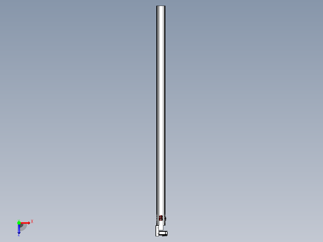 皮带直线轴半封闭可选导轨TPA-HNB-120D-110-L2800-ML-Y-P40-N3俯视图