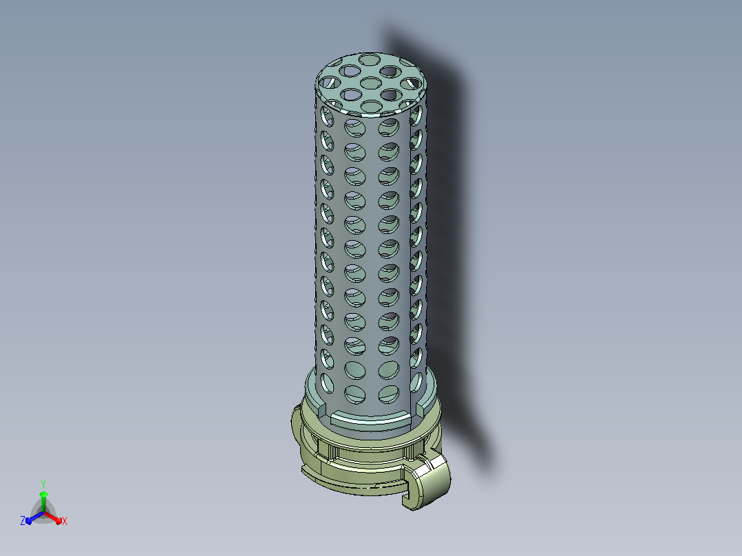 带联轴器的废物过滤器主视图