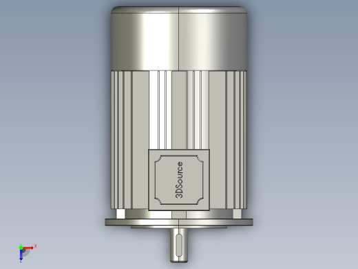 机座带底脚、端盖上有缘（带通孔）电动机 FS80～355_IM B35-90L-2-I西门子电机俯视缩略图