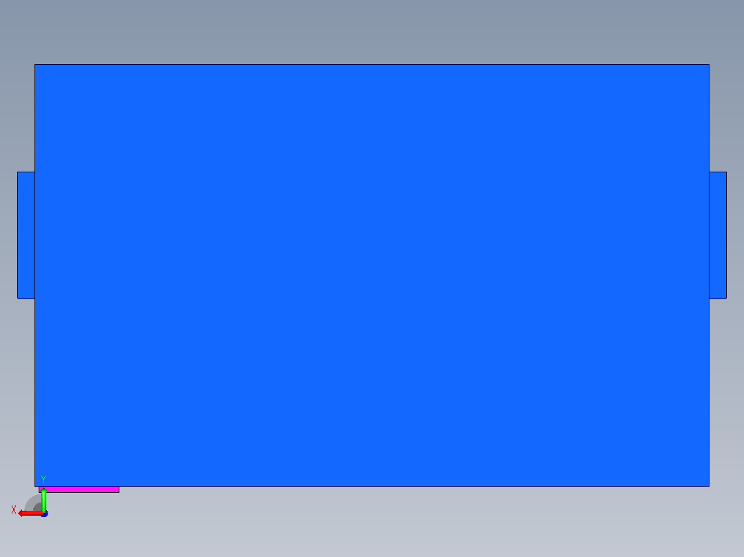 气动夹具后视图