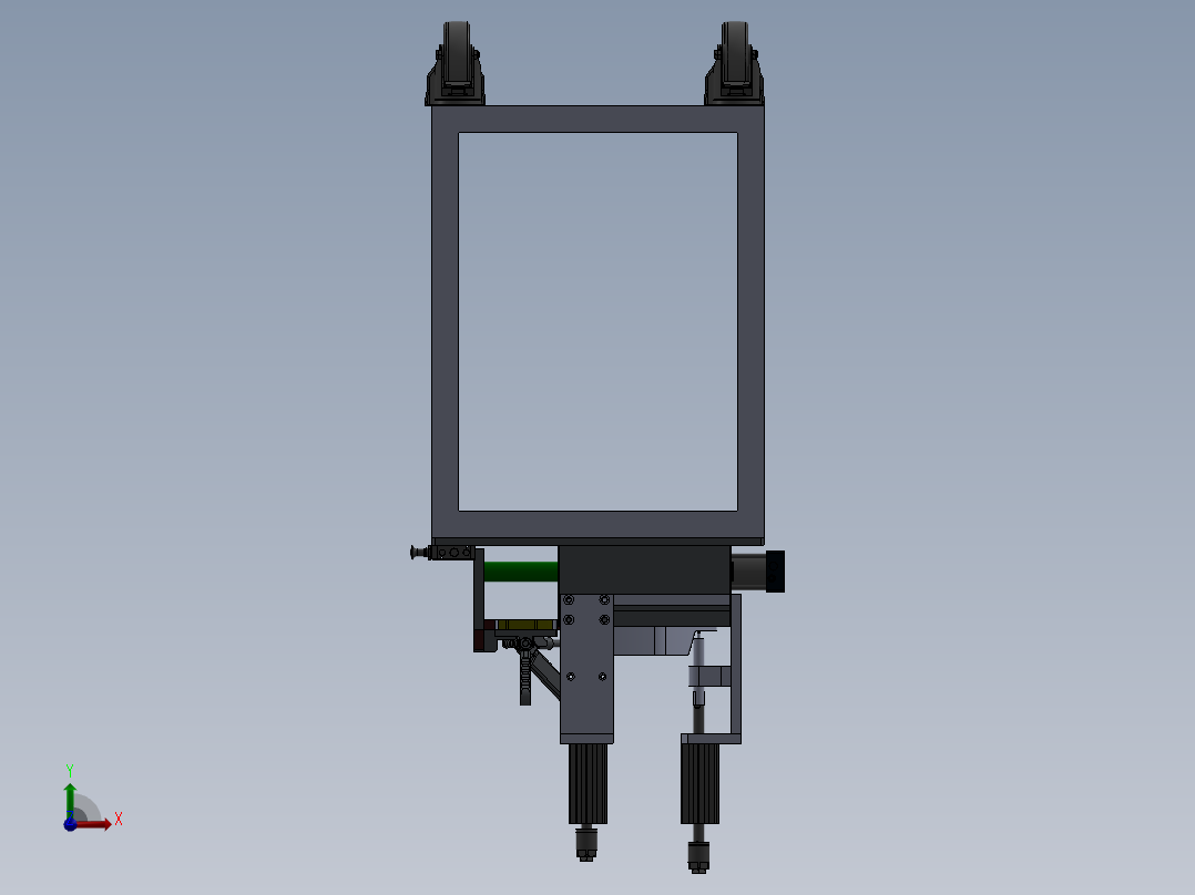 上盖左侧板组件-焊接夹具前视图