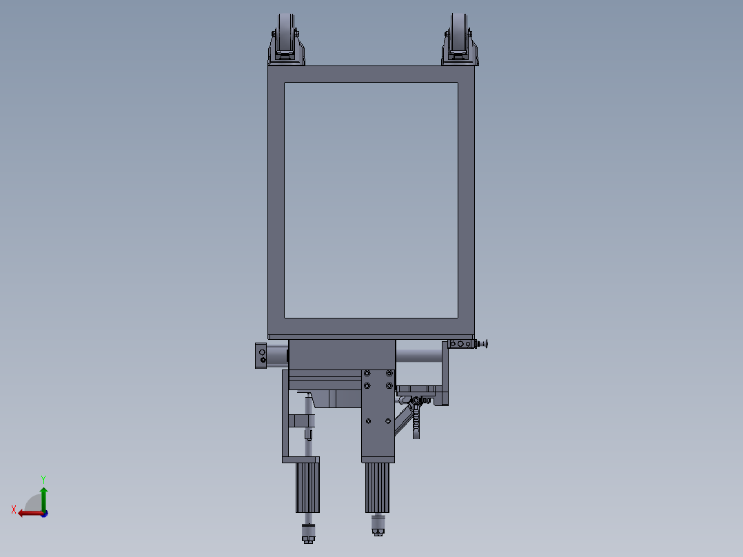 上盖左侧板组件-焊接夹具后视图