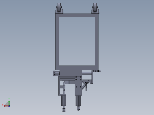 上盖左侧板组件-焊接夹具后视缩略图