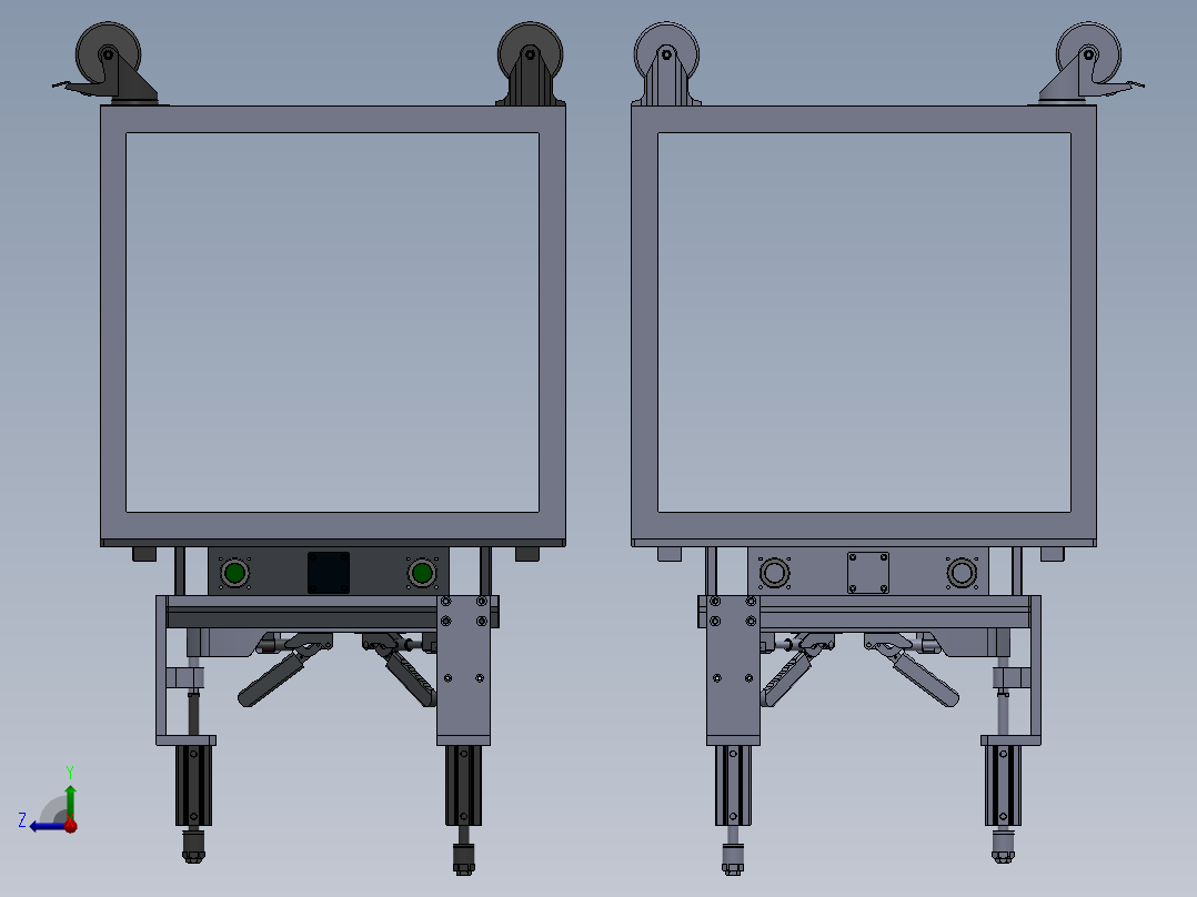 上盖左侧板组件-焊接夹具右视图