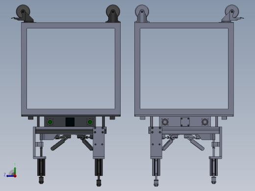 上盖左侧板组件-焊接夹具右视缩略图
