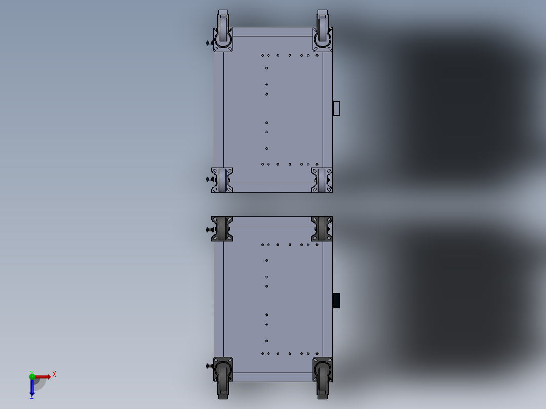 上盖左侧板组件-焊接夹具俯视图