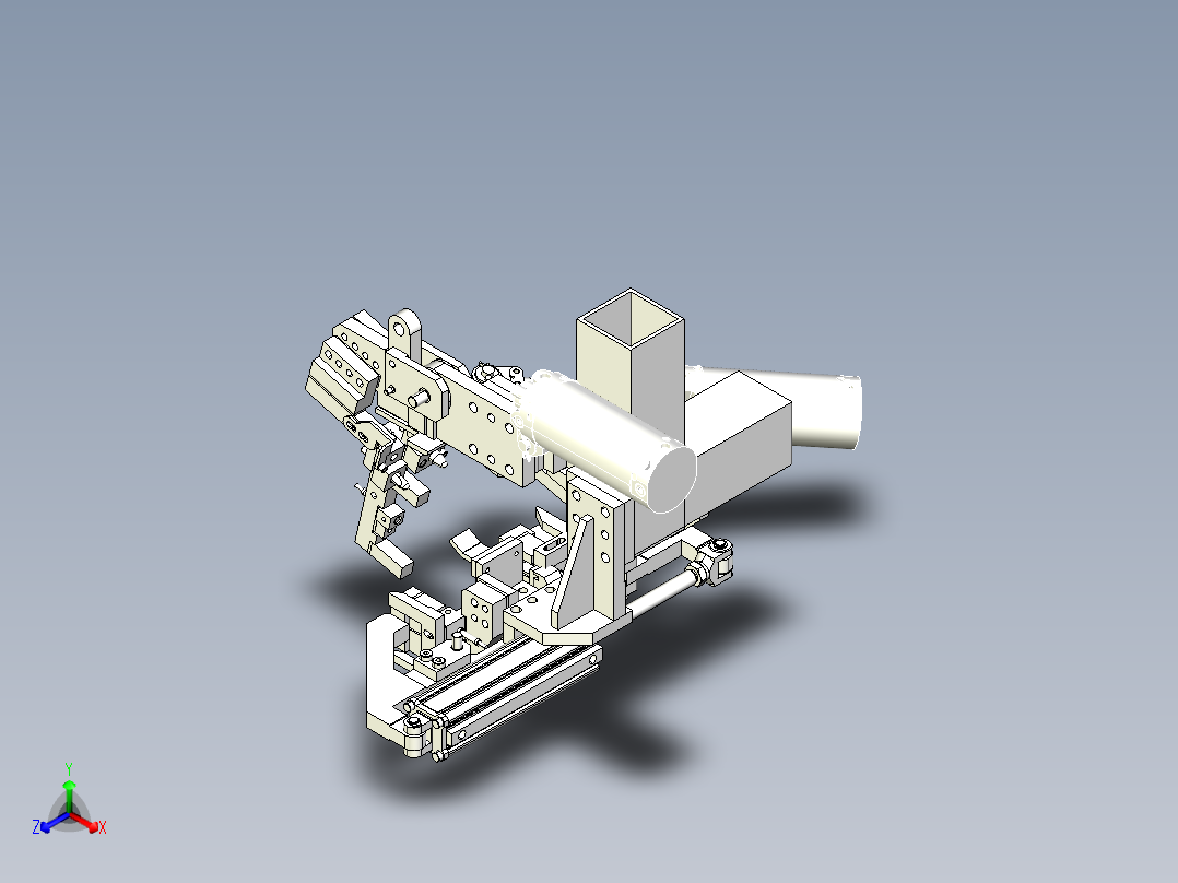 焊接夹具压紧与定位销机构设计X_T正等轴测图