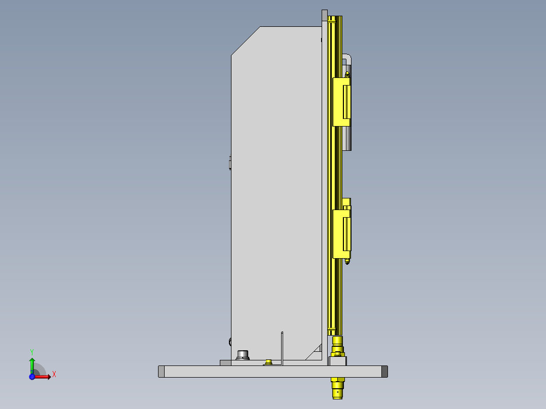 滚子输送机升降&旋转机构前视图