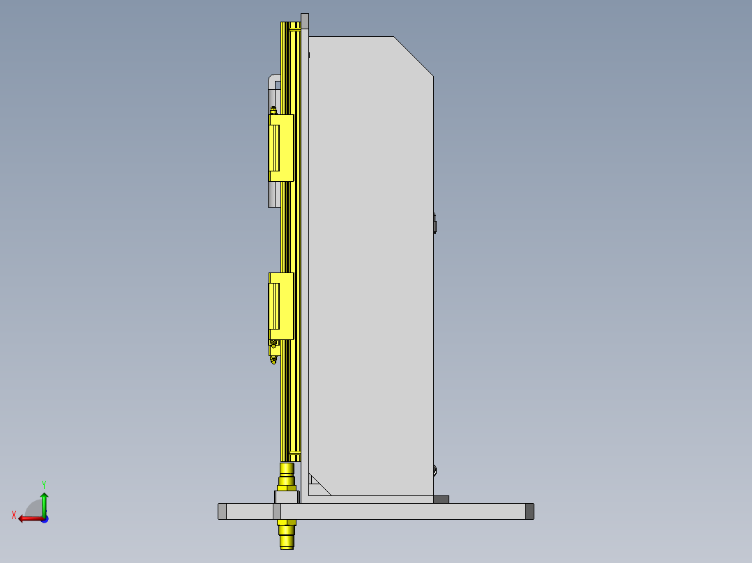 滚子输送机升降&旋转机构后视图
