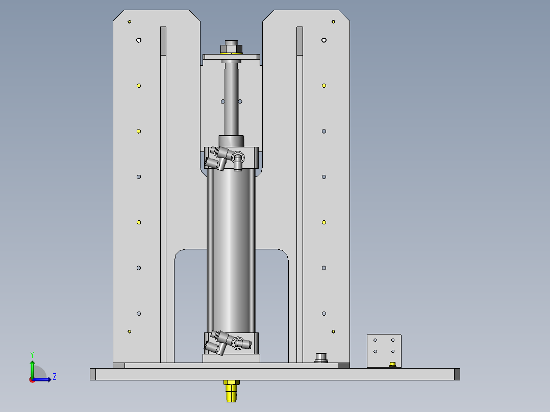滚子输送机升降&旋转机构左视图