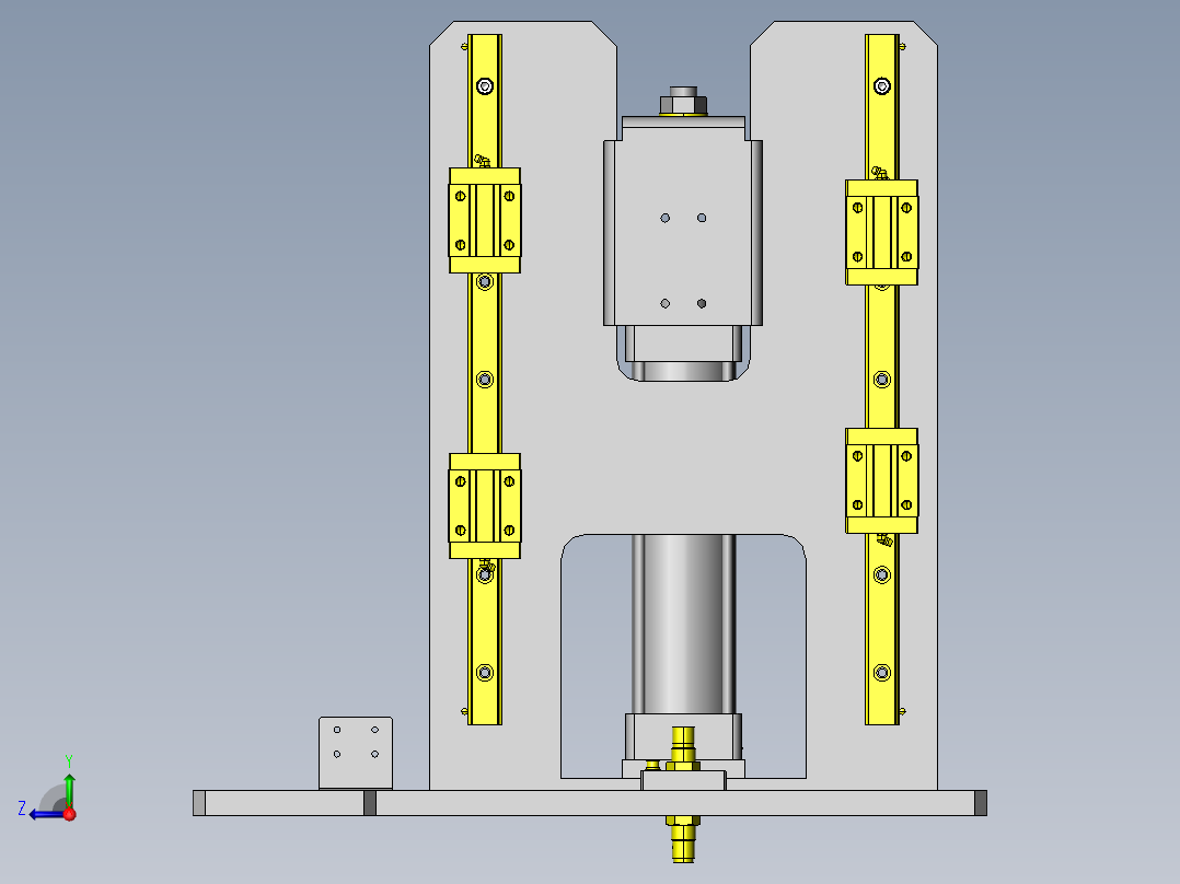 滚子输送机升降&旋转机构右视图