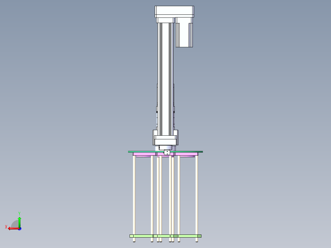 转盘料夹上料sw20可编辑后视图