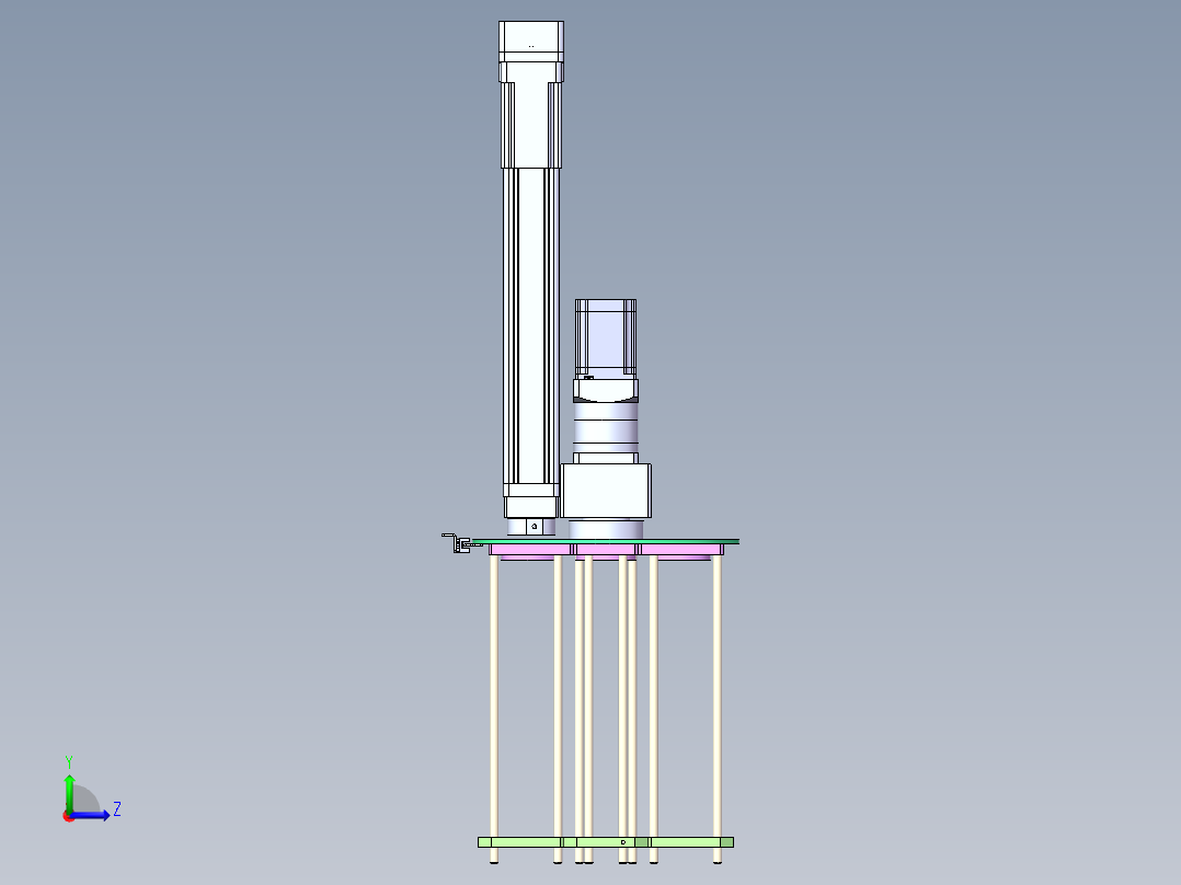 转盘料夹上料sw20可编辑左视图