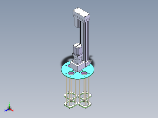 转盘料夹上料sw20可编辑正等轴测缩略图