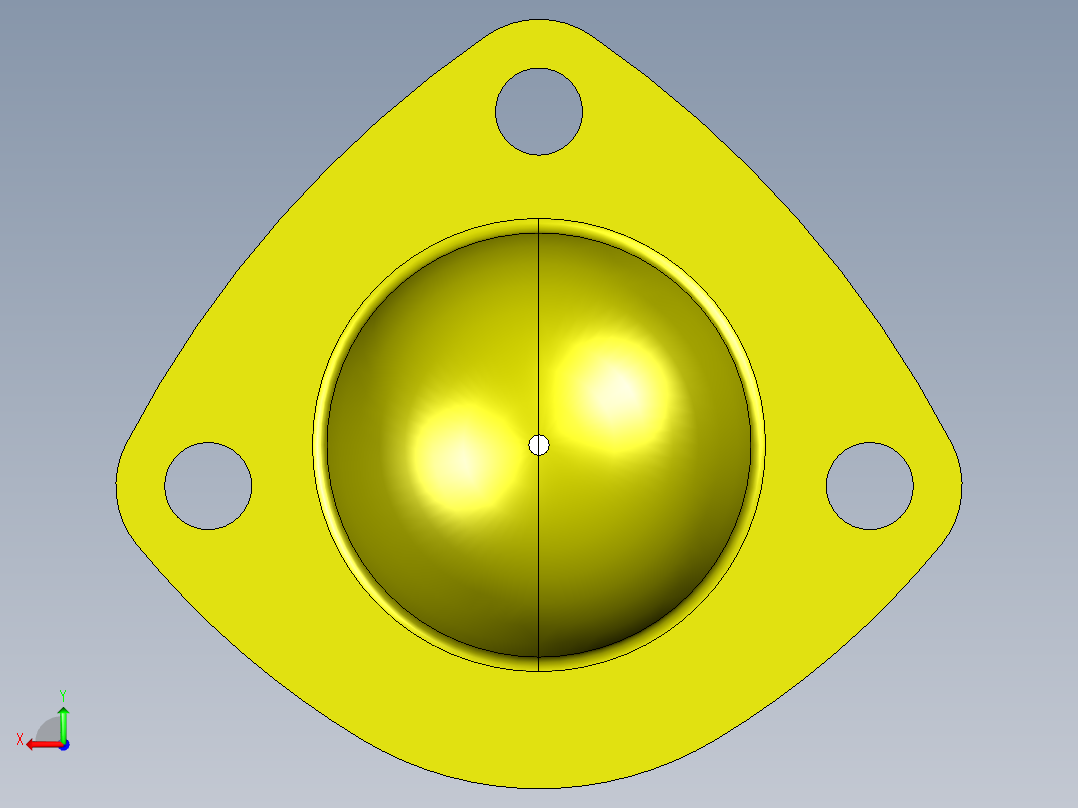 Ball-joint球头球形接头3D数模图纸 STP后视图