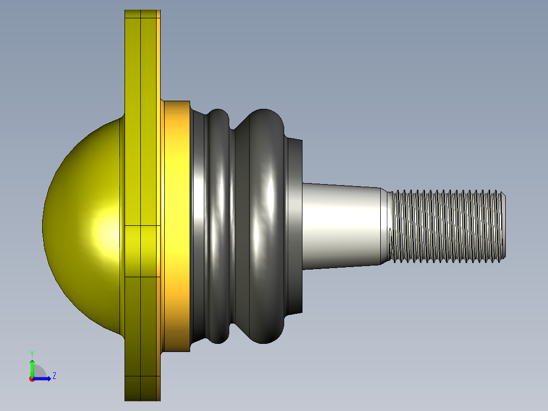 Ball-joint球头球形接头3D数模图纸 STP左视图