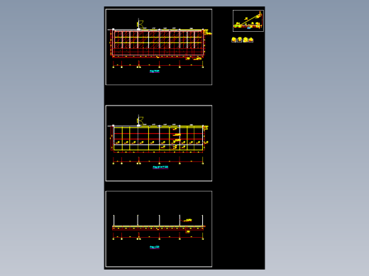 斜撑钢拉杆钢结构玻璃雨棚施工图设计