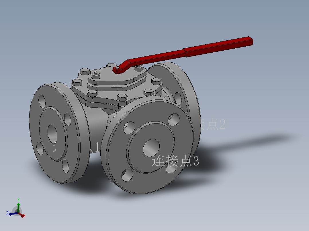 法兰三通球阀-304 DN15-DN200