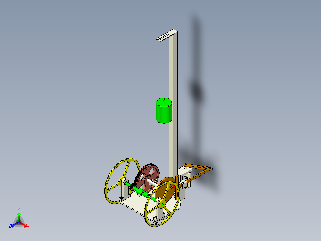 S型无碳小车 proe设计 全套CAD图纸 论文答辩 大赛设计参考资料1