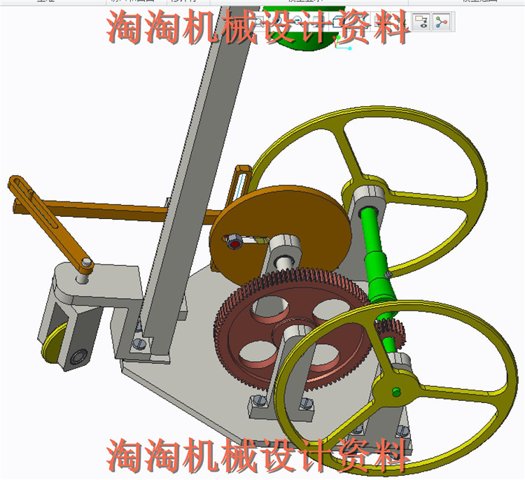 S型无碳小车 proe设计 全套CAD图纸 论文答辩 大赛设计参考资料1