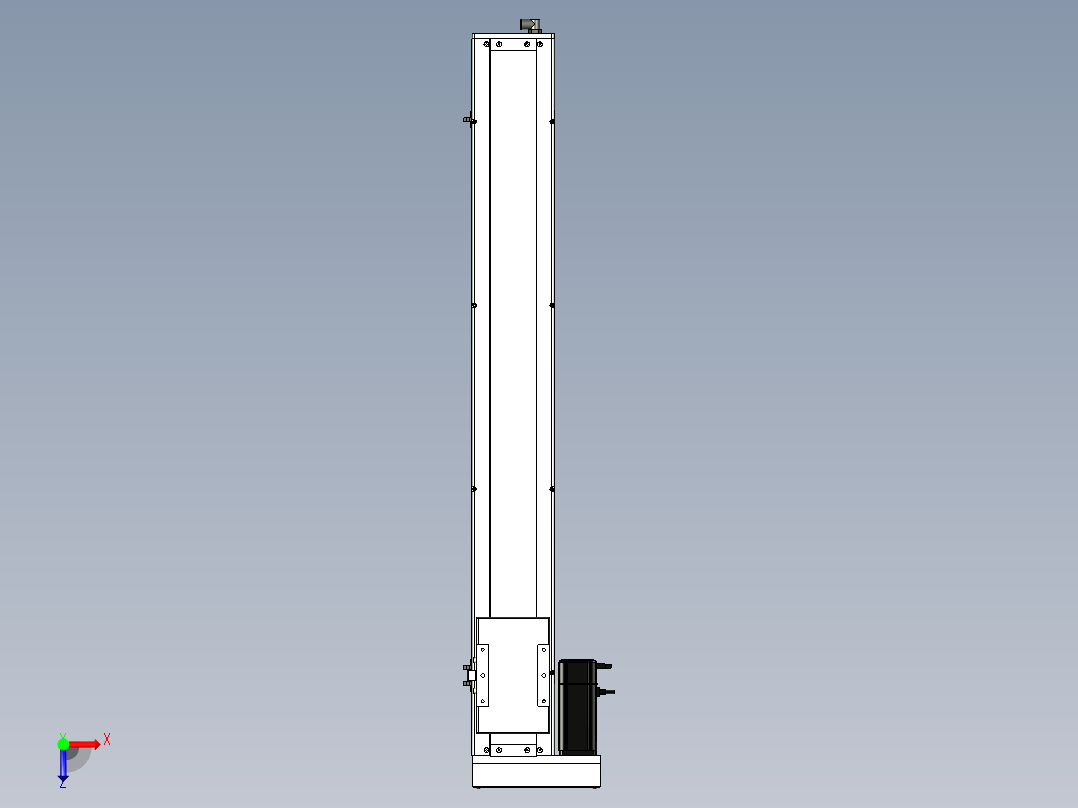 Toyo东佑达直线模组-ECH14-900-BL-400W+煞車俯视图
