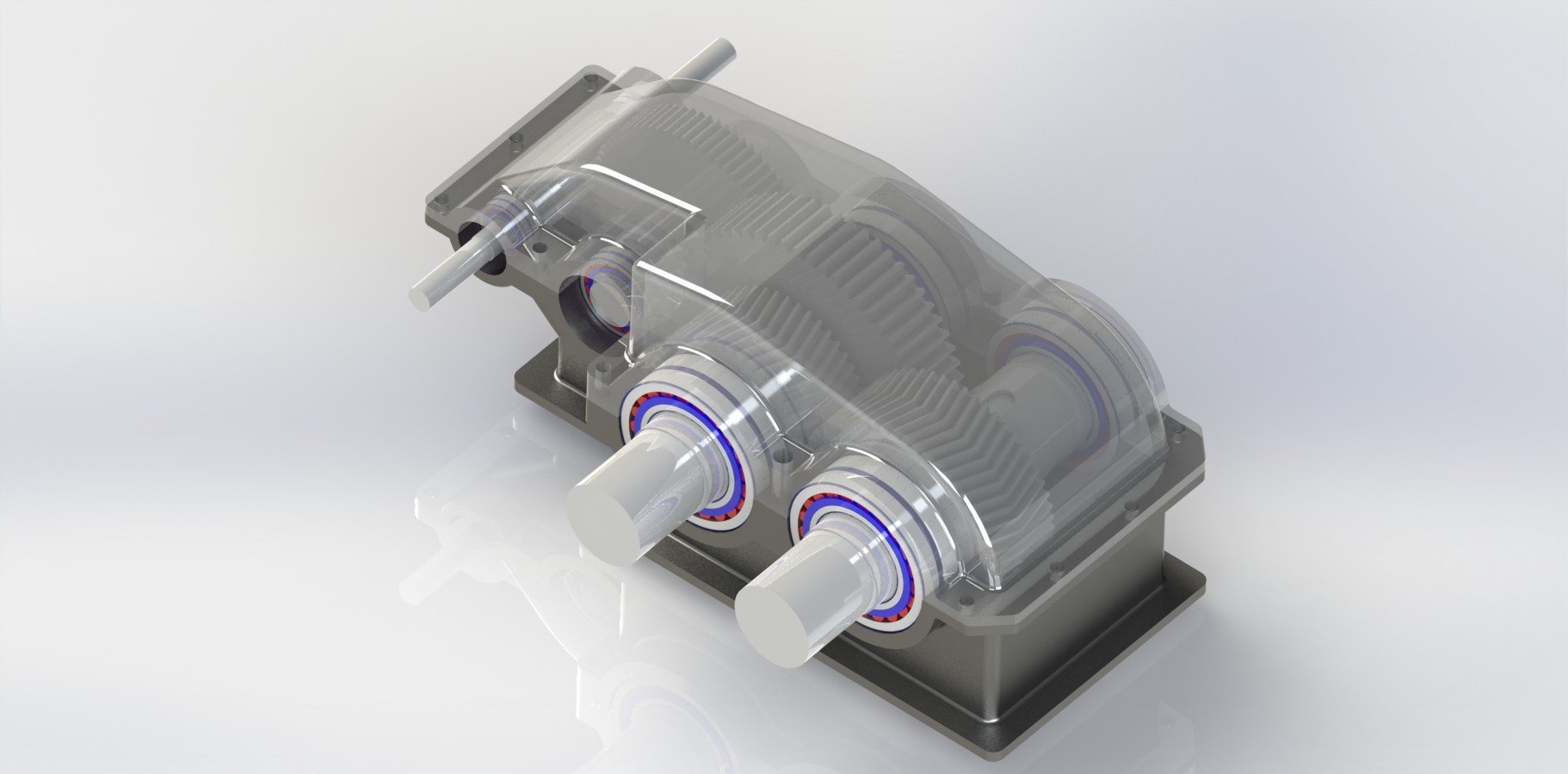 双输出齿轮箱图纸