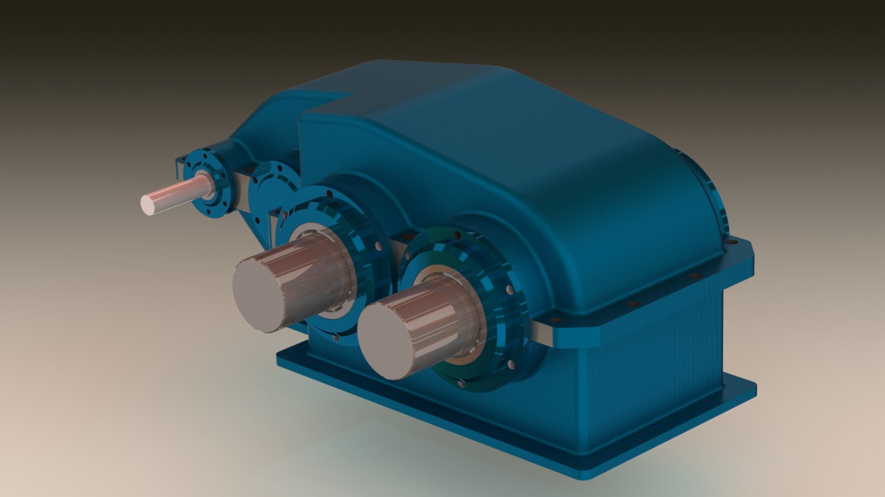 双输出齿轮箱图纸