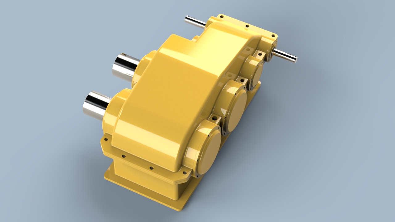 双输出齿轮箱图纸