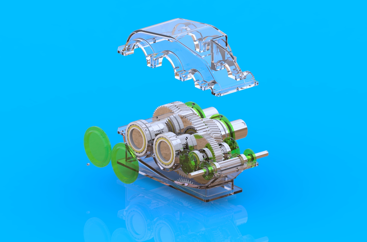 双输出齿轮箱图纸