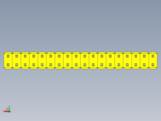 彩色公头100mil（2.54mm）系列-DS1021_yellow_2x18p_100mil_Type19_rev1.0后视缩略图