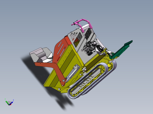 履带式运输车-翻斗车