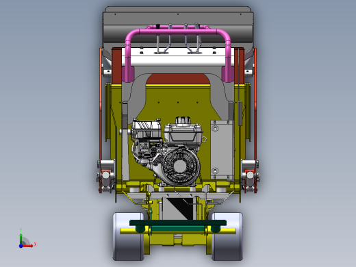 履带式运输车-翻斗车前视缩略图
