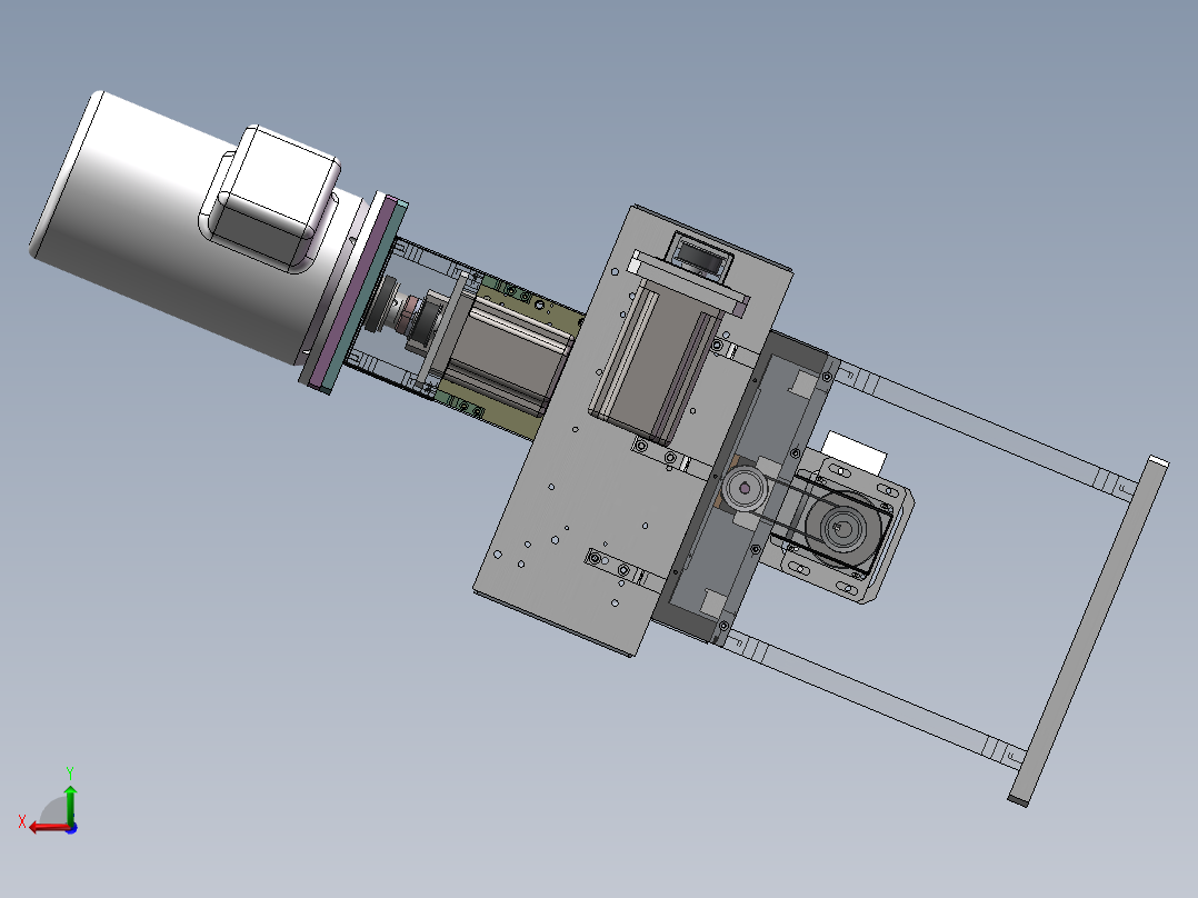 4轴立式抛光机打磨研磨设备后视图